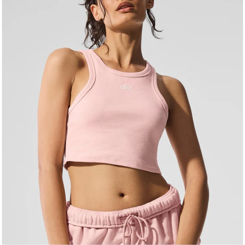 Alo Aspire Tank NWT Pink Quartz